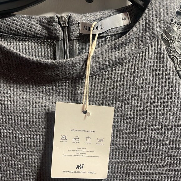 NWT Long Sleeve grey top - Picture 2 of 4
